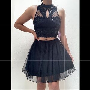 Black Bareback Formal Hoco Dress!!🖤🖤